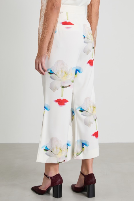 Pantaloni in enver satin