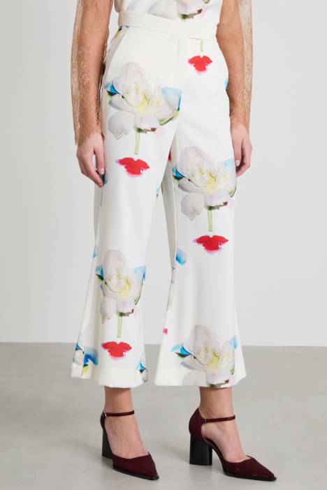 Pantaloni in enver satin