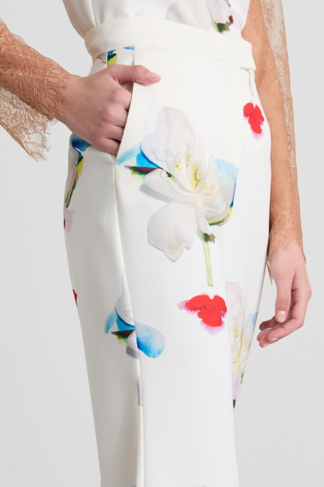 Pantaloni in enver satin