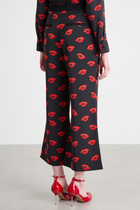 Pantaloni in enver satin