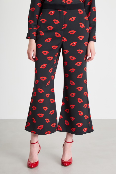 Pantaloni in enver satin