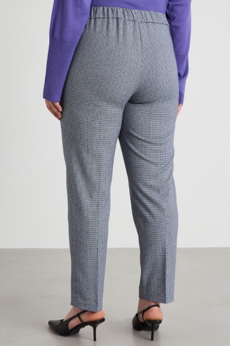 Pantaloni tessuto tinto filo