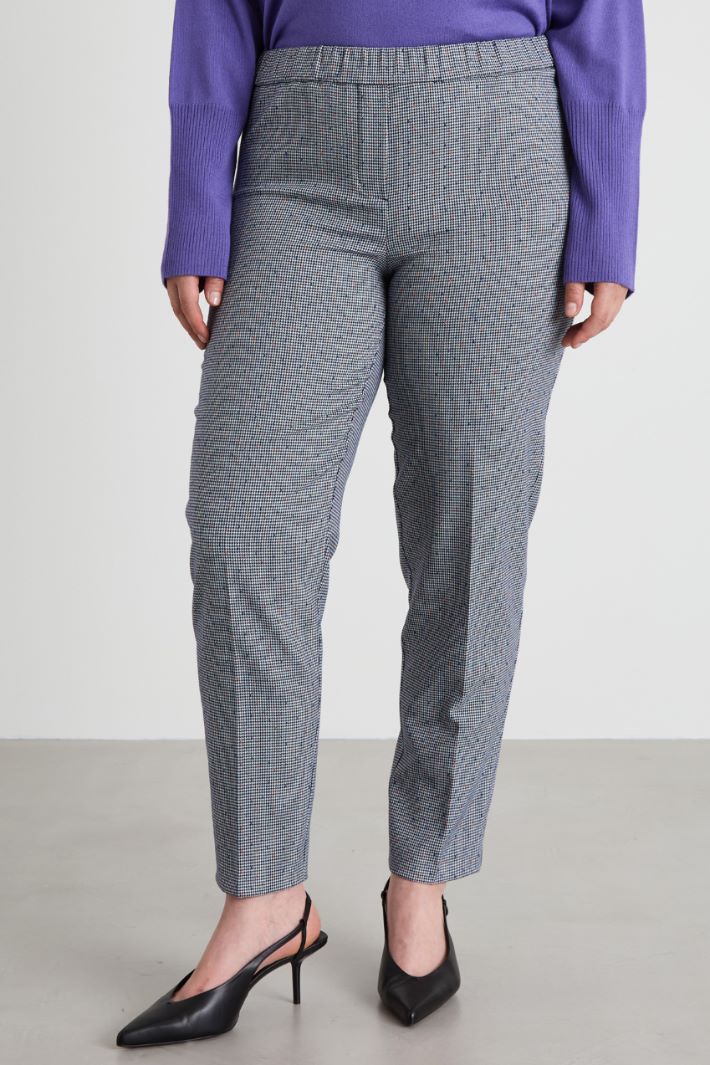 Yarn-dyed fabric trousers Intrend - 2