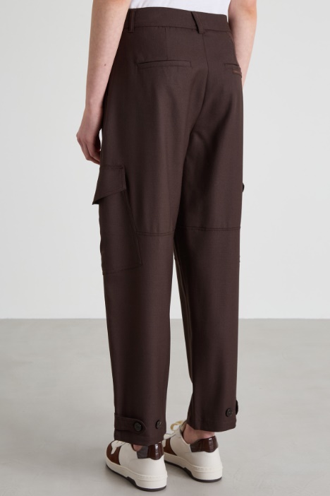 Pantalones cargo de lana