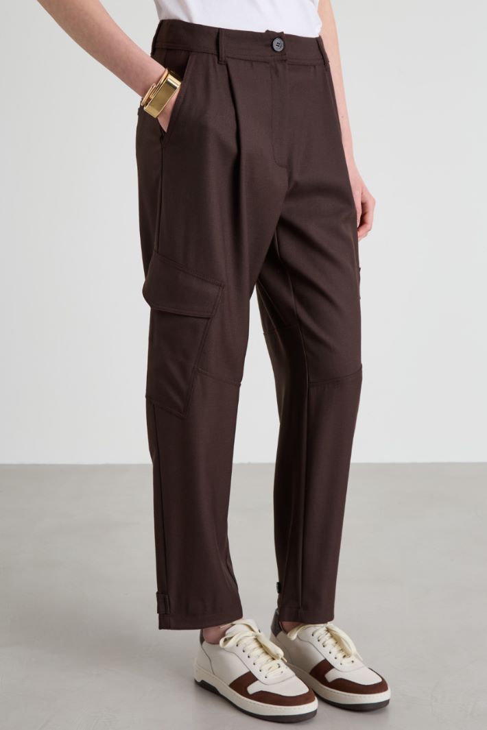 Wool cargo trousers Intrend - 2