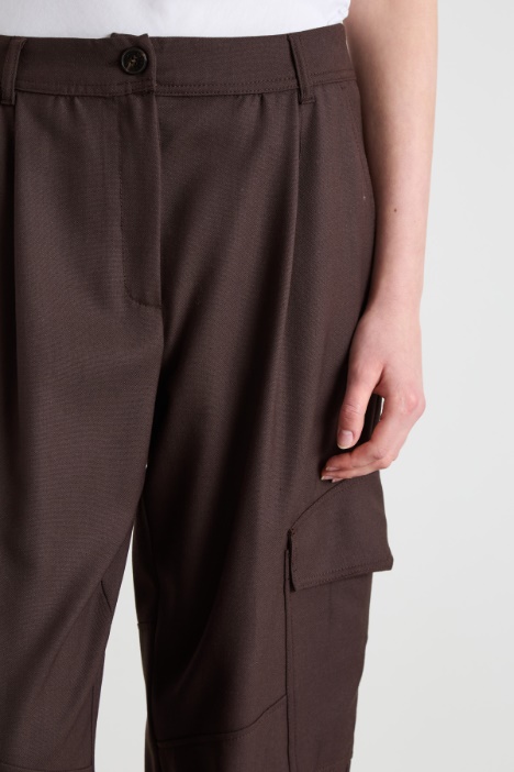 Pantalones cargo de lana