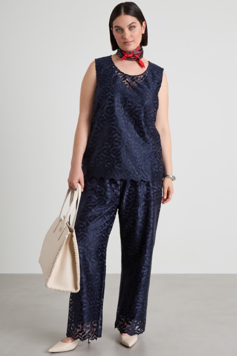 Pantaloni in tulle ricamato Intrend