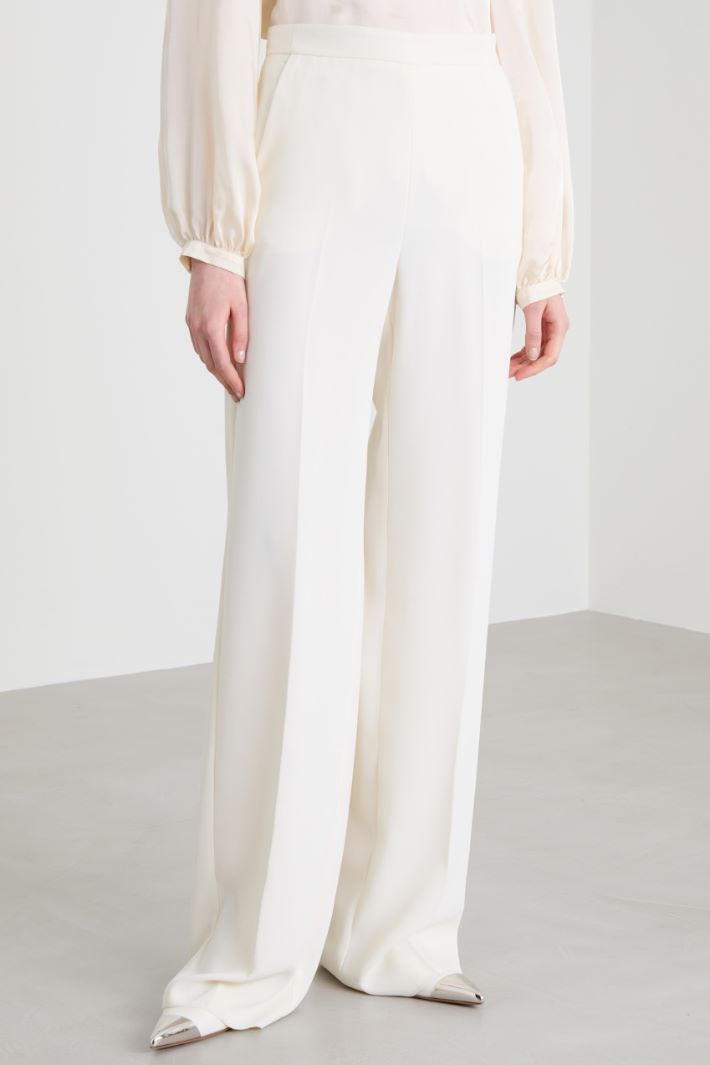 Pantaloni dritti a vita alta Intrend - 2