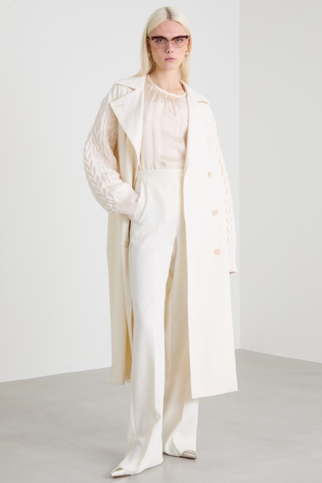 High-waist straight trousers Intrend