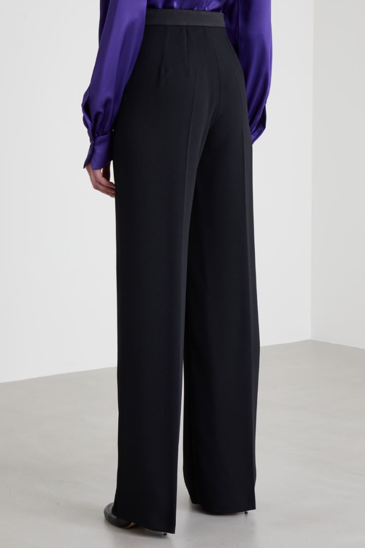 Pantaloni dritti a vita alta Intrend - 3