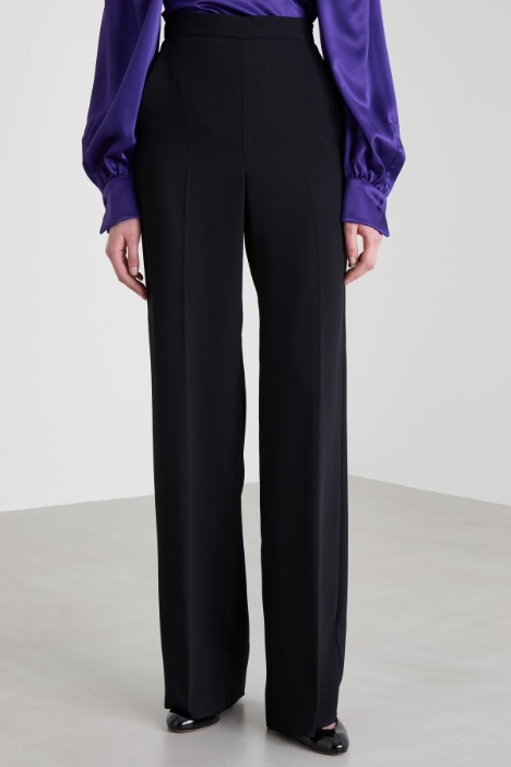 Pantaloni dritti a vita alta