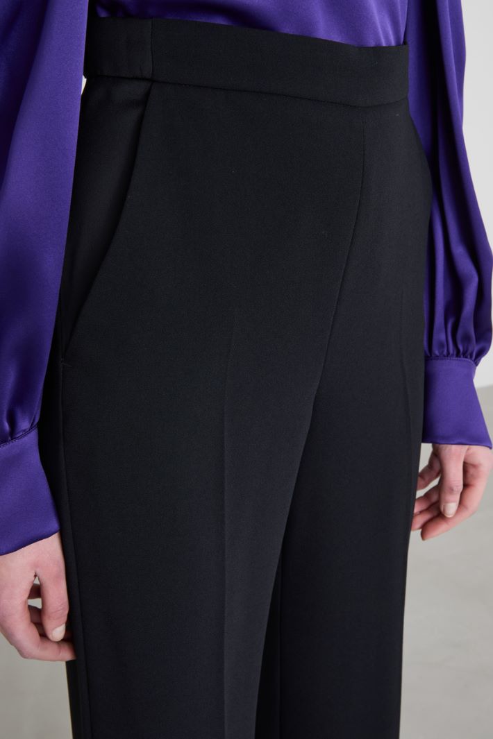 Pantaloni dritti a vita alta Intrend - 4