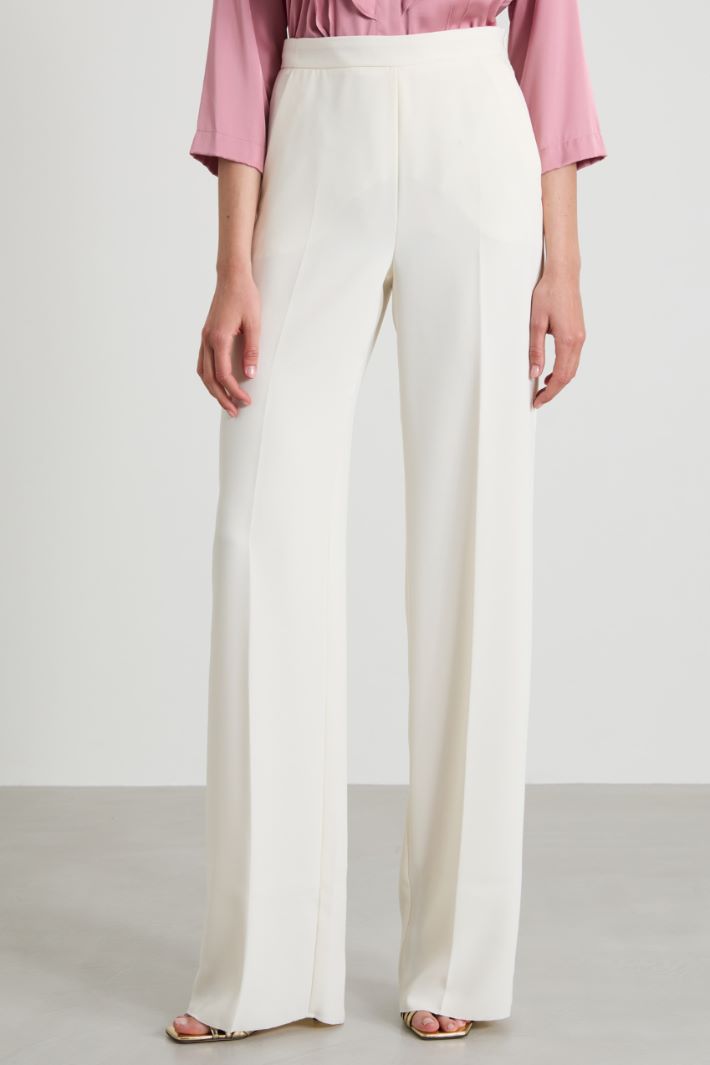Pantaloni dritti a vita alta Intrend - 2