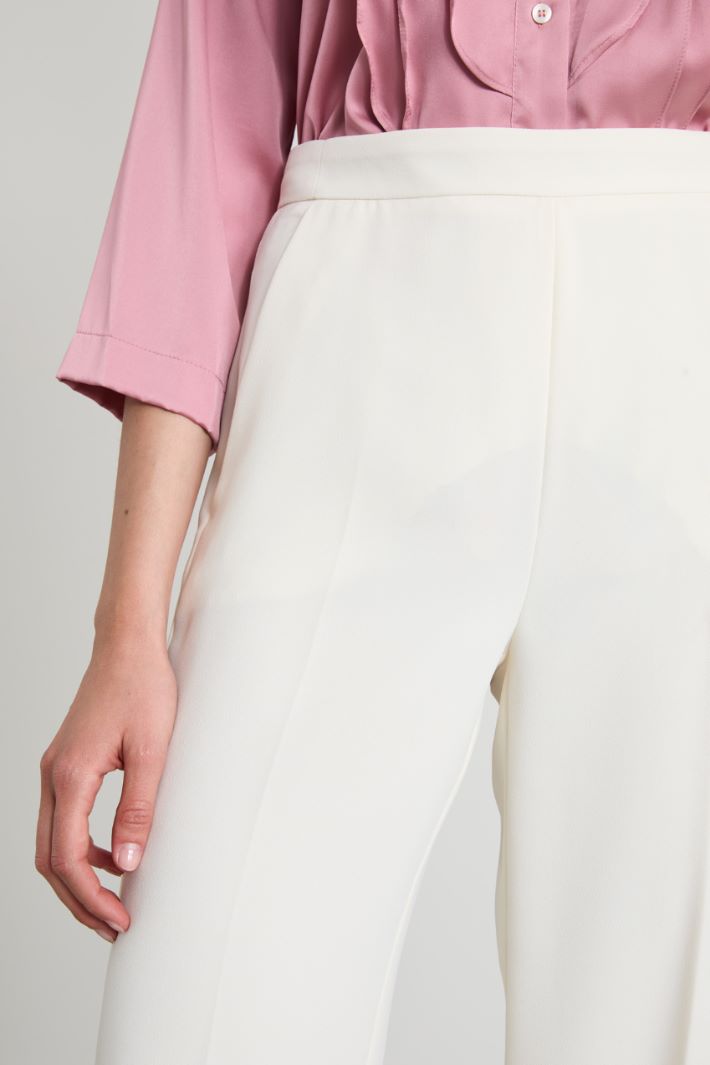Pantaloni dritti a vita alta Intrend - 4