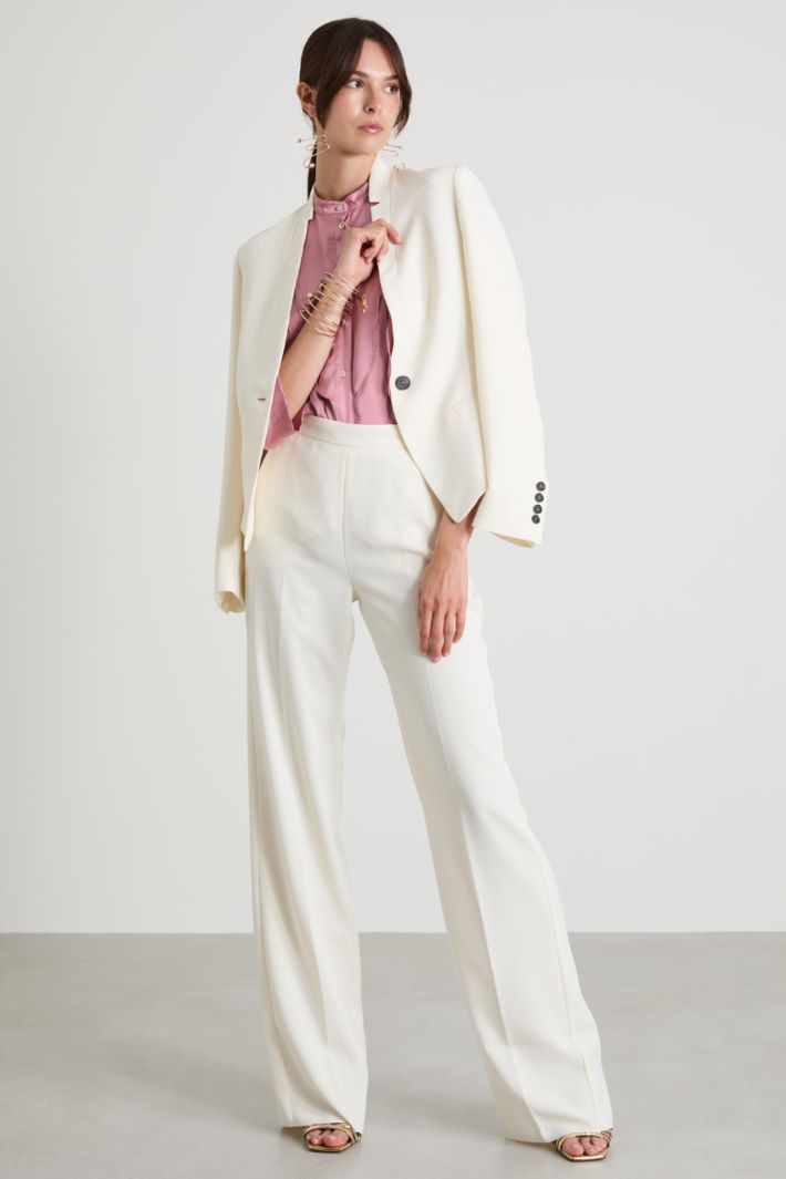 Pantaloni dritti a vita alta Intrend