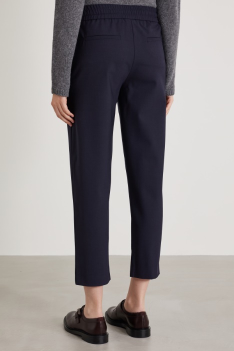 Pantaloni baggy in lana