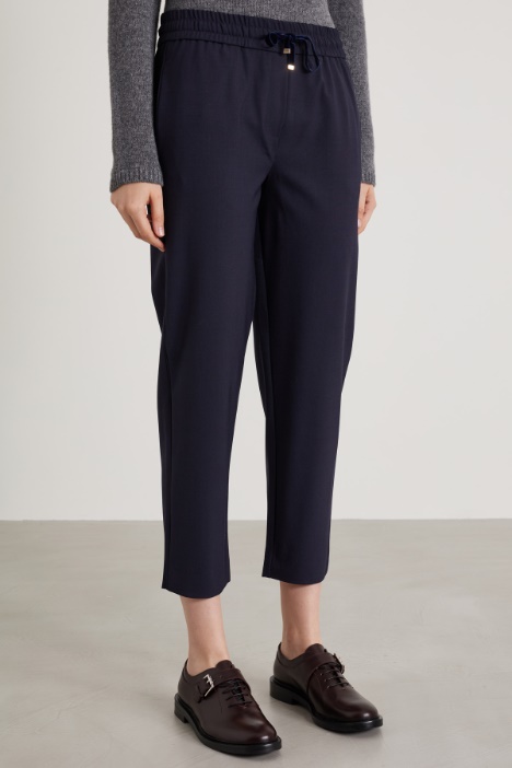 Pantaloni baggy in lana