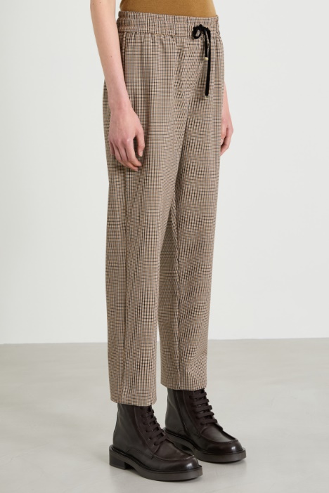 Pantaloni baggy in lana