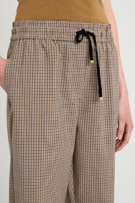 Pantaloni baggy in lana