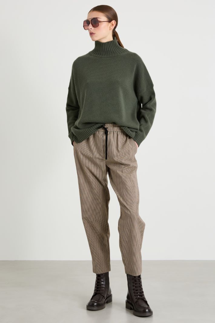 Pantaloni baggy in lana