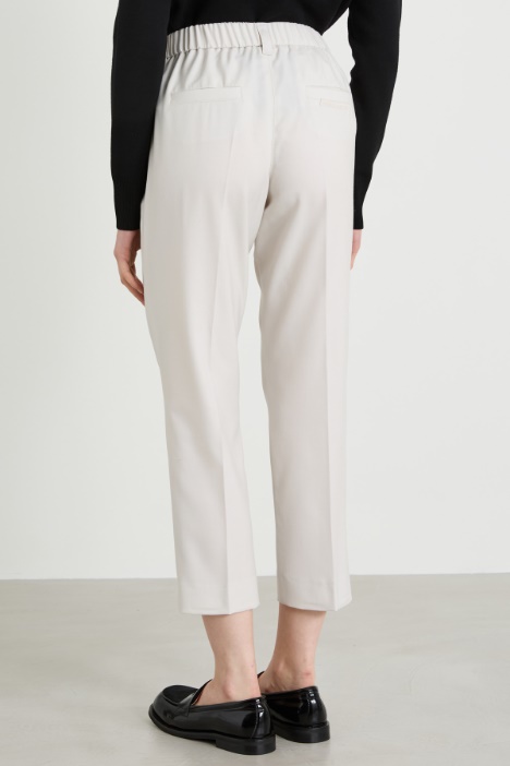 Pantaloni a sigaretta in lana