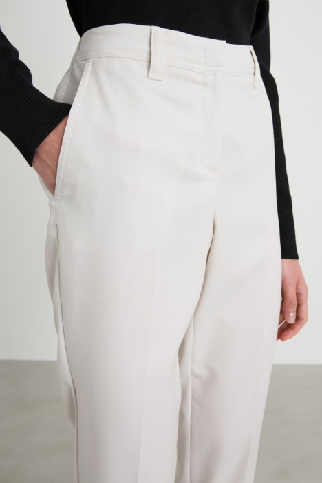 Pantaloni a sigaretta in lana