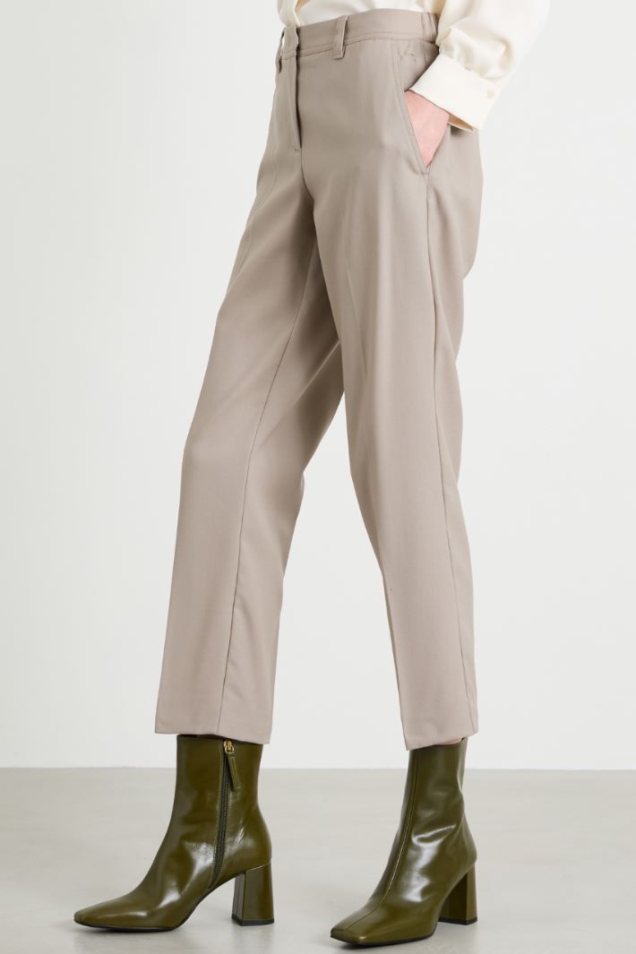 Pantalones pitillo de lana Intrend - 2