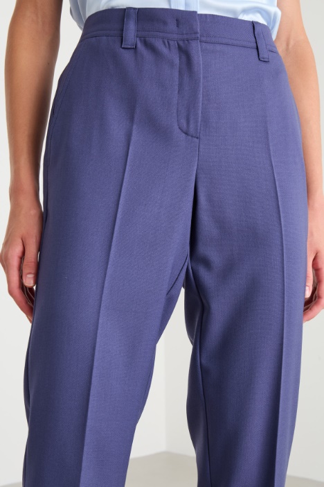 Pantaloni a sigaretta in lana