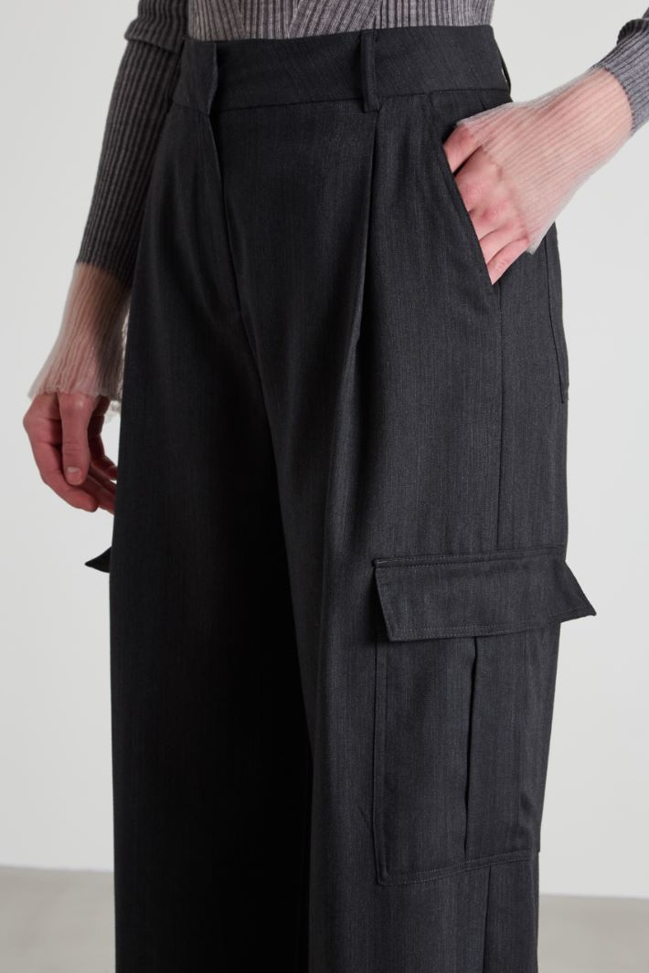 Wide leg cargo trousers Intrend - 4