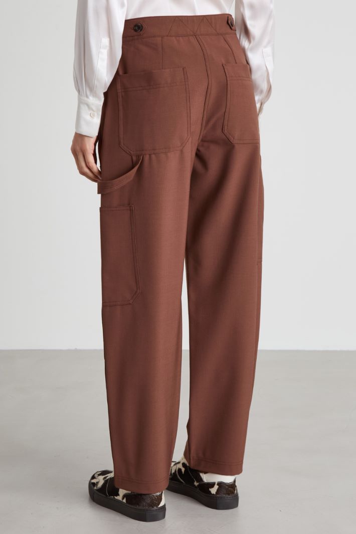 Trousers with patch pockets Intrend - 3