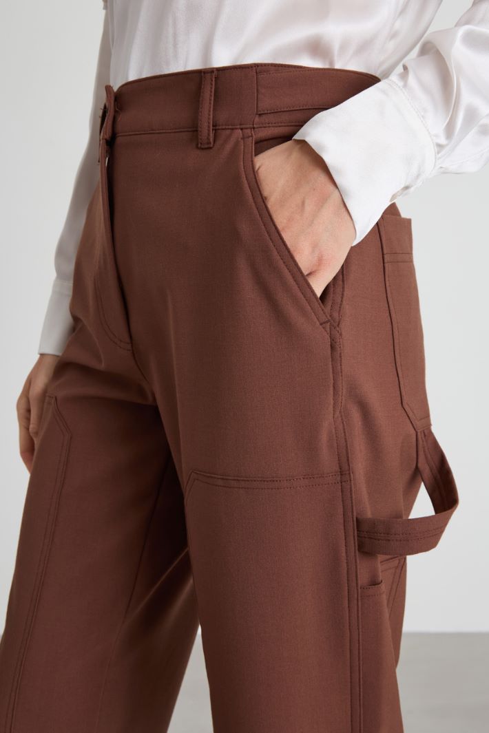 Trousers with patch pockets Intrend - 4