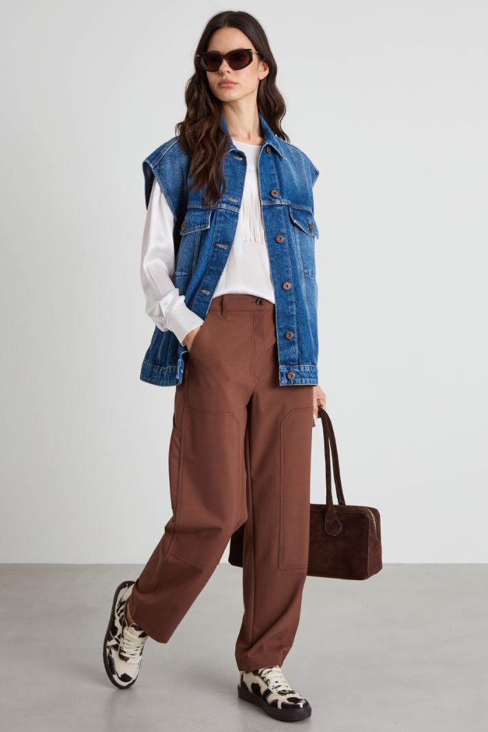 Trousers with patch pockets Intrend