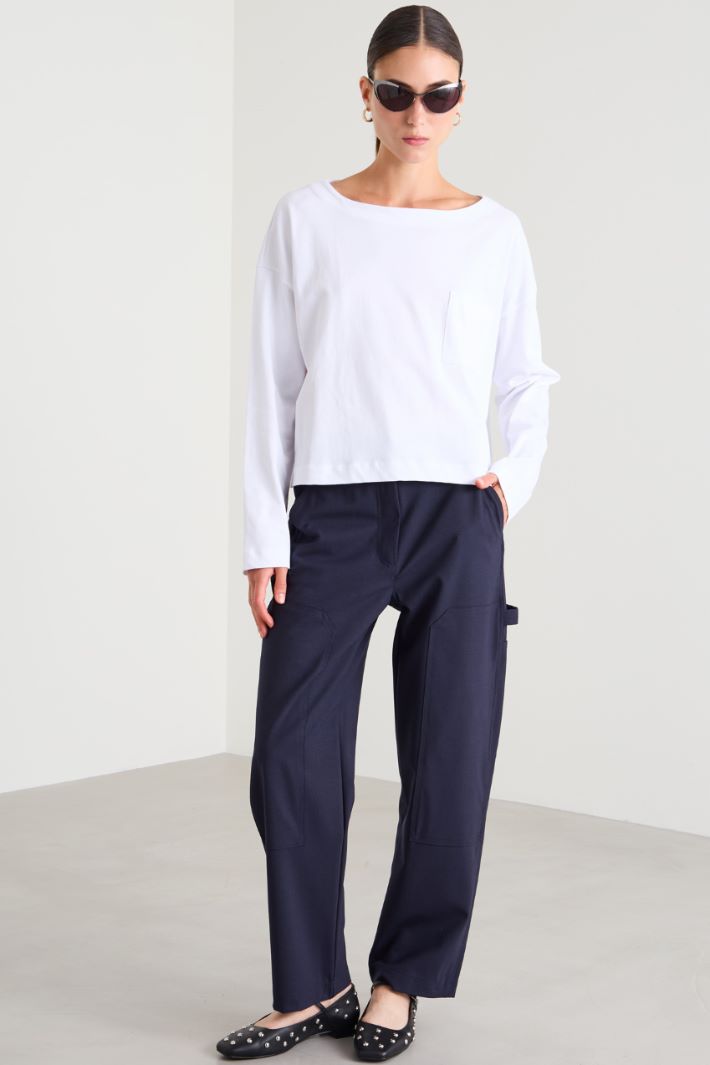 Trousers with patch pockets Intrend