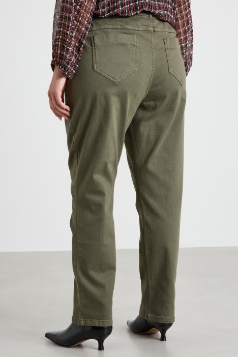 Pantaloni slim in drill