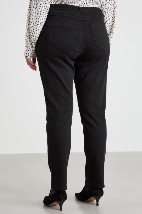 Pantaloni slim in drill