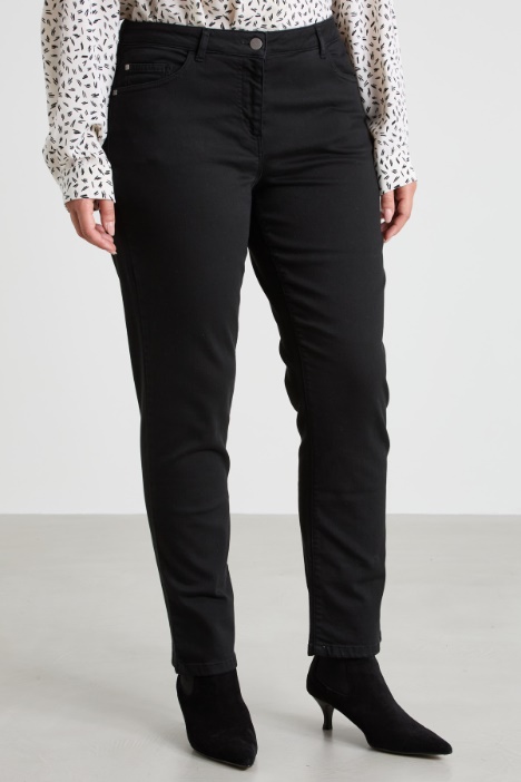 Pantaloni slim in drill