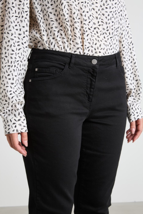 Pantaloni slim in drill