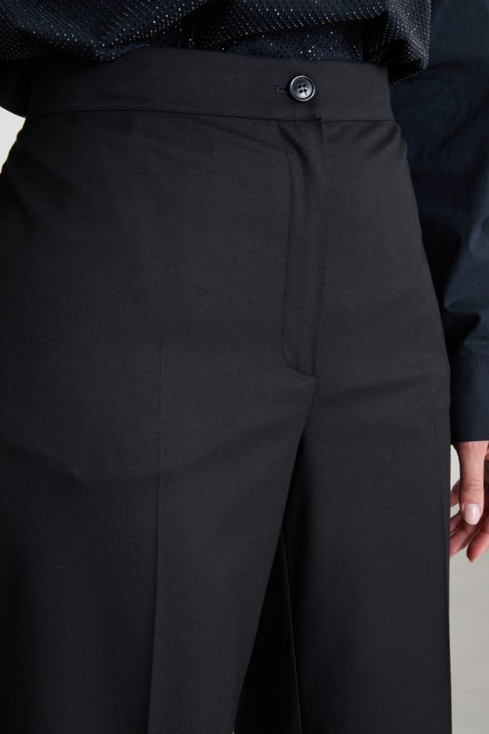 Pantaloni a palazzo con risvolto Intrend - 4