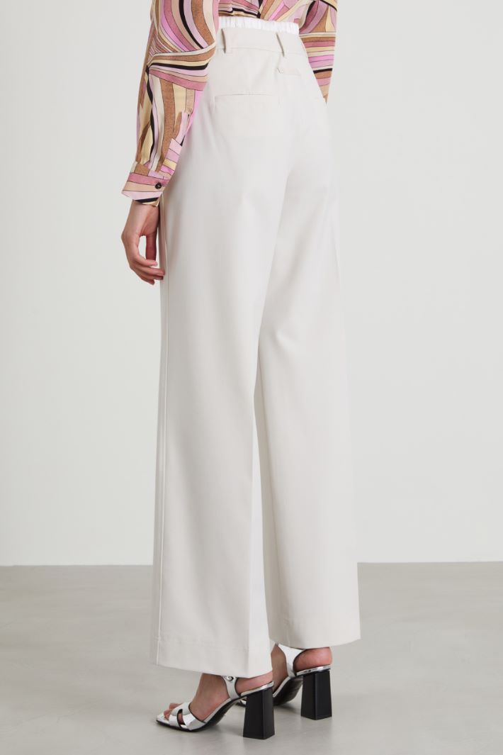 Trousers with satin detail Intrend - 3