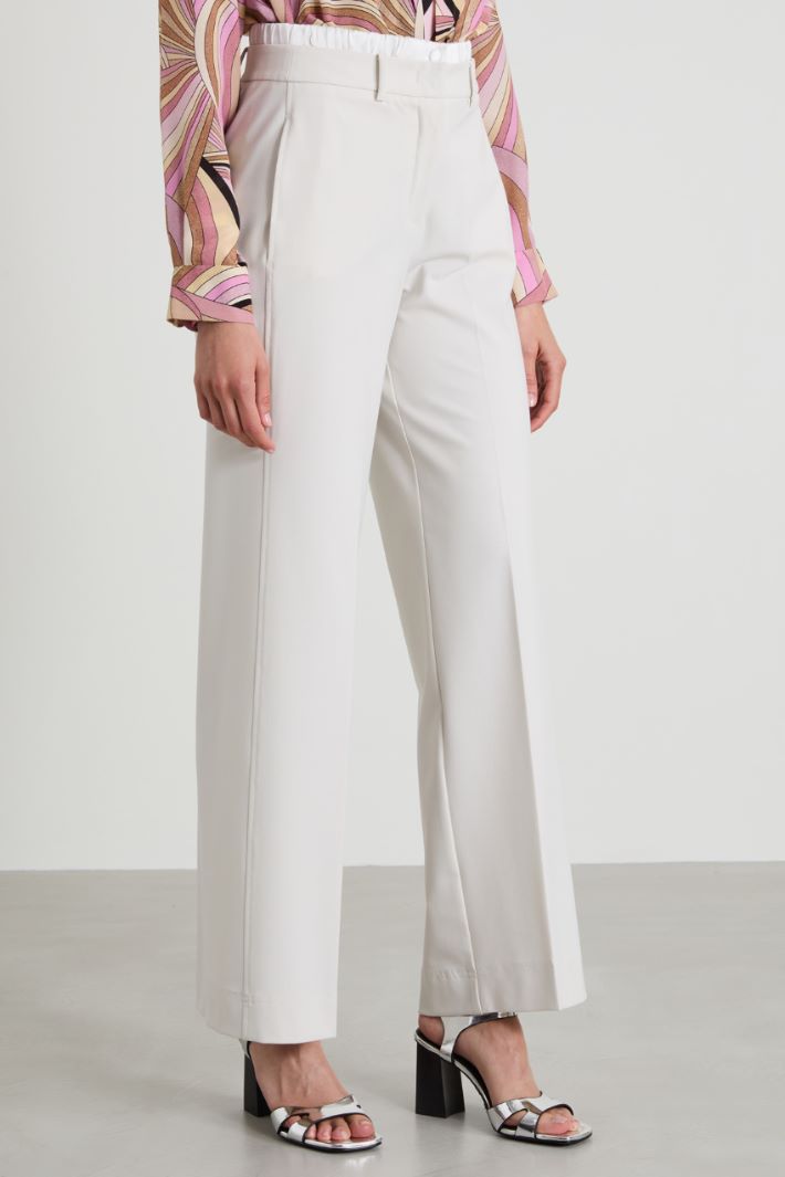 Trousers with satin detail Intrend - 2