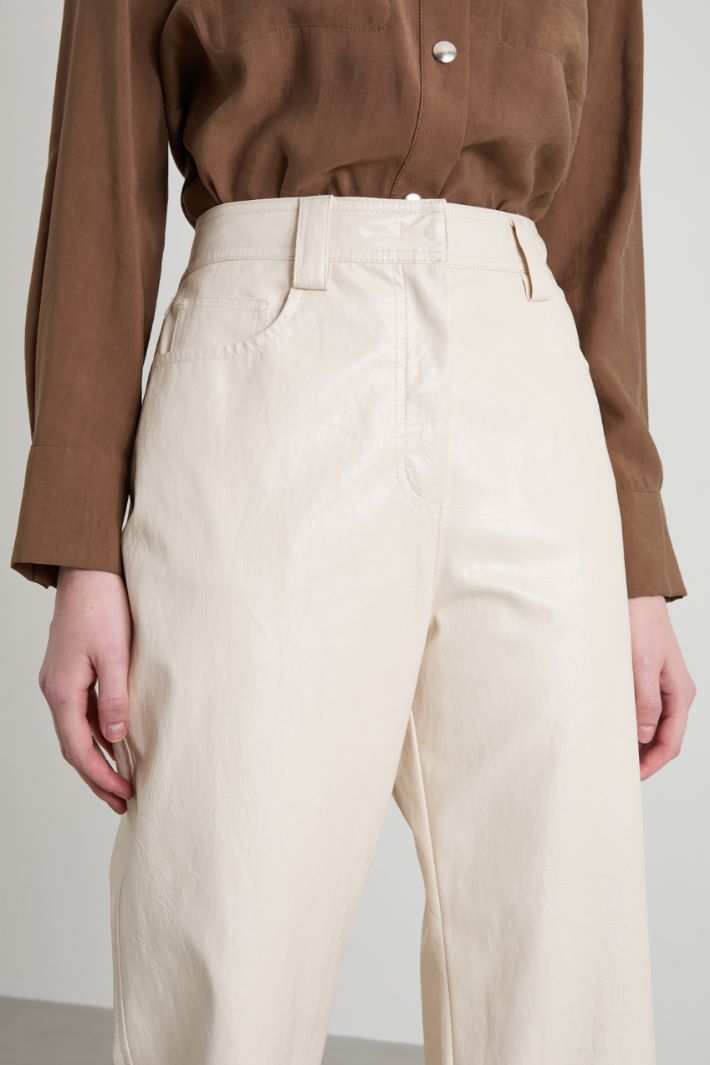 Faux leather trousers Intrend - 4