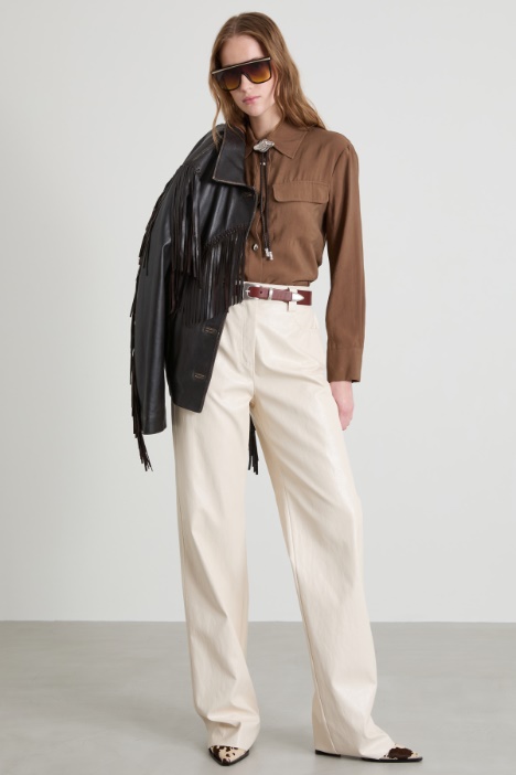 Faux leather trousers Intrend