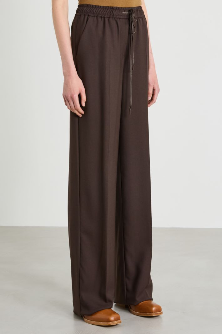 Wool drawstring trousers Intrend - 2