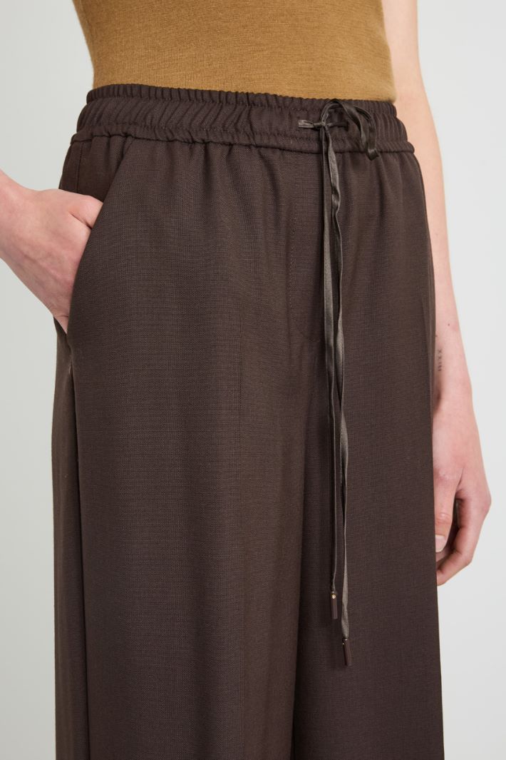 Wool drawstring trousers Intrend - 4