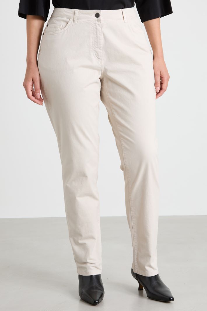 Slim fit satin trousers Intrend - 2