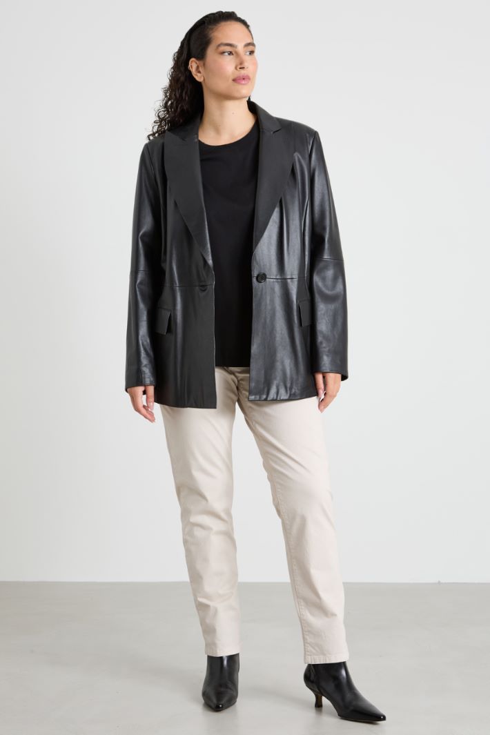Slim fit satin trousers Intrend