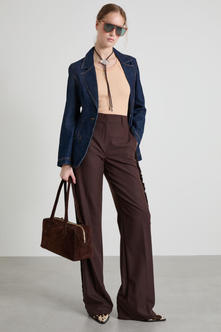Pantaloni con frange Intrend
