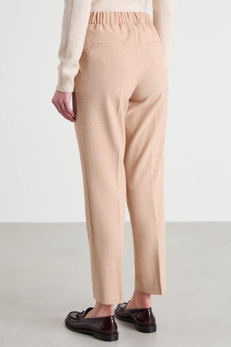 Pantalones de tejido jaspeado