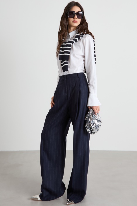 Pinstripe flannel trousers Intrend