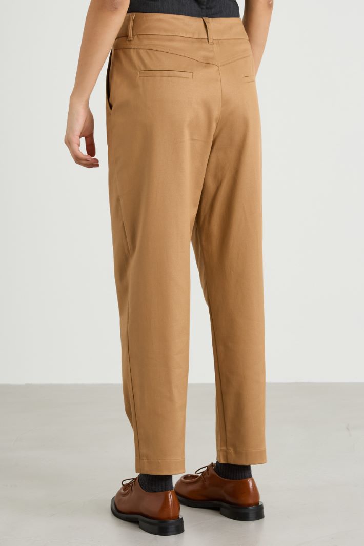 Cotton twill trousers Intrend - 3